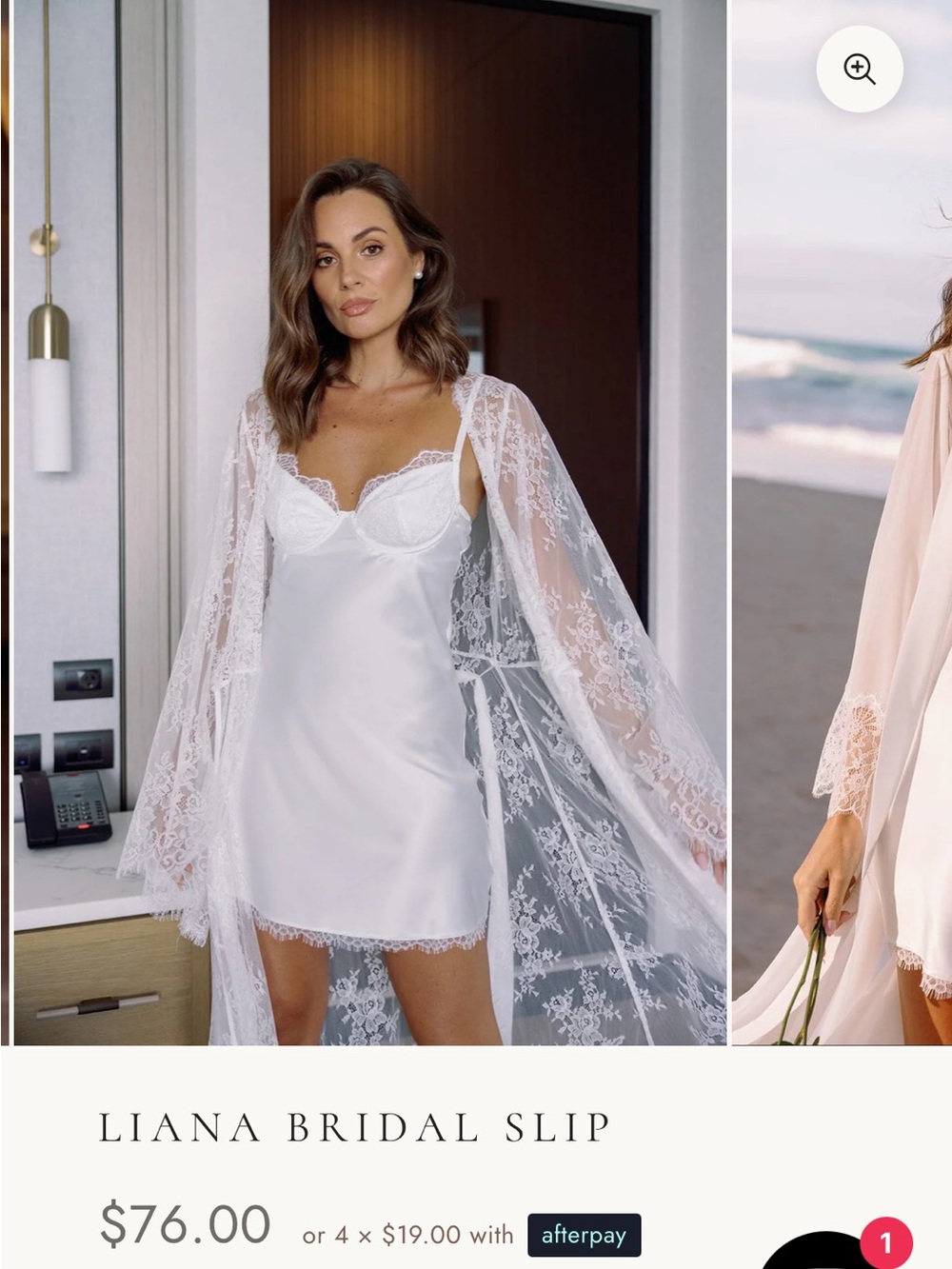 Liana Bridal Slip - White Satin Lace Chemise Le Rose Stories